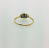 Art Deco Diamond & Sapphire Ring