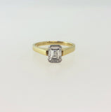 Emerald Cut Diamond Solitaire Ring