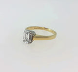 Emerald Cut Diamond Solitaire Ring