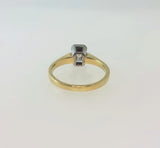 Emerald Cut Diamond Solitaire Ring