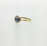Art Deco Sapphire & Diamond Ring