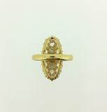 Victorian Oval Diamond Cluster Ring