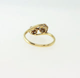 Diamond Double Cluster Ring