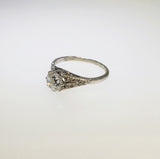 Antique Handmade Diamond Solitaire Ring