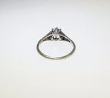 Antique Handmade Diamond Solitaire Ring