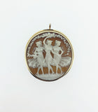 Gold Cameo Brooch/Pendant