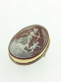 9ct Gold Shell Cameo Brooch