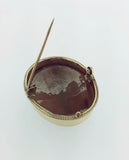 9ct Gold Shell Cameo Brooch