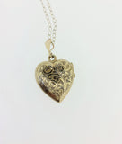 Hand Engraved Heart Locket