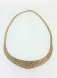 White, Pink & Yellow Gold Collarette