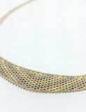 White, Pink & Yellow Gold Collarette