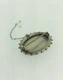 Victorian Handmade Silver & Two-Coloured Gold Brooch
