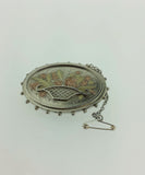 Victorian Handmade Silver & Two-Coloured Gold Brooch