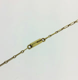 Gold Antique Aquamarine & Real Pearl necklace