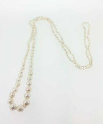 Single cultured outlet pearl necklace