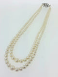 Double Row of Graduated Cultured Pearls