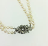 Double Row of Graduated Cultured Pearls
