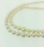 Double Row of Graduated Cultured Pearls