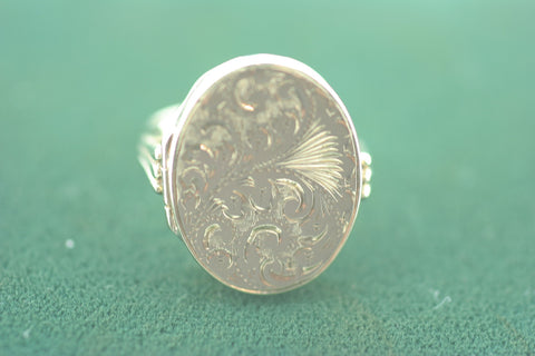 Gold Locket Ring