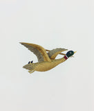 Antique Enamelled Duck Brooch